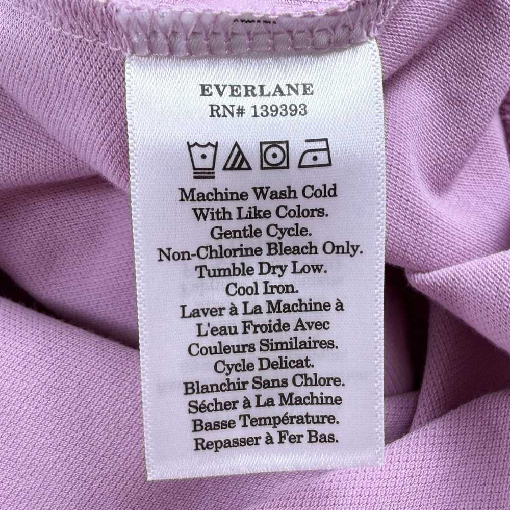 NWT Everlane The Organic Cotton Polo Shirt Short Sleeve Women's Small Mauve - Picture 11 of 15